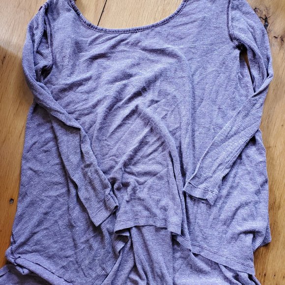 We the Free slouchy purple waffle top XS - Picture 8 of 8